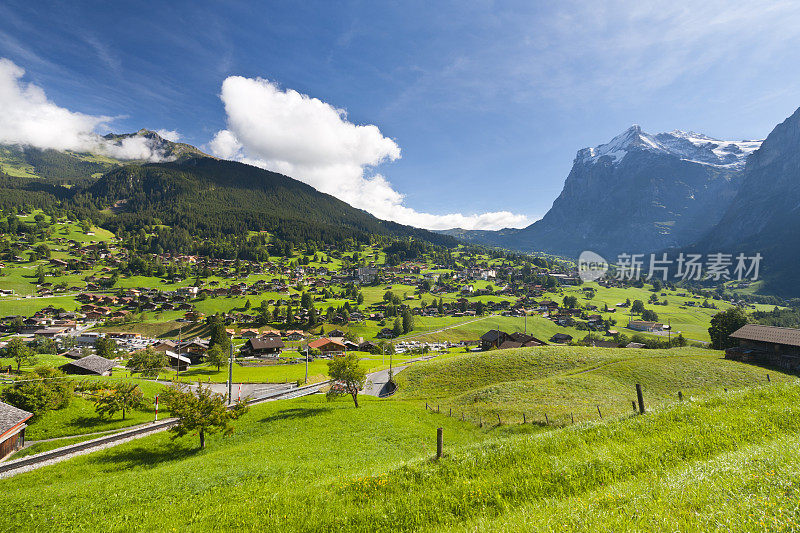 Grindelwald And Wetterhorn，瑞士阿尔卑斯山